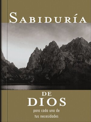 cover image of Sabiduría de Dios para cada una de tus necesidades